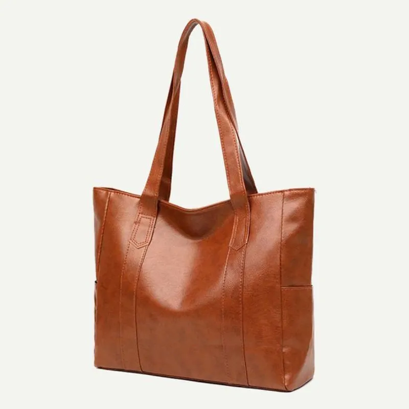 Women's Large Capacity PU Leather Tote