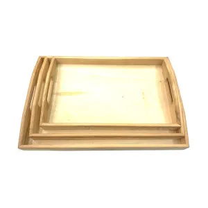 Wooden Rolling Tray Set Pack of 3 - YD021