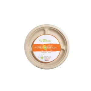 World Centric Compartment Plate - Case Of 12 - 20 Count