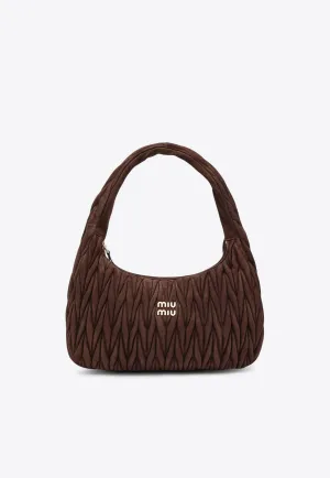 XL Wander Quilted Suede Top Handle Bag
