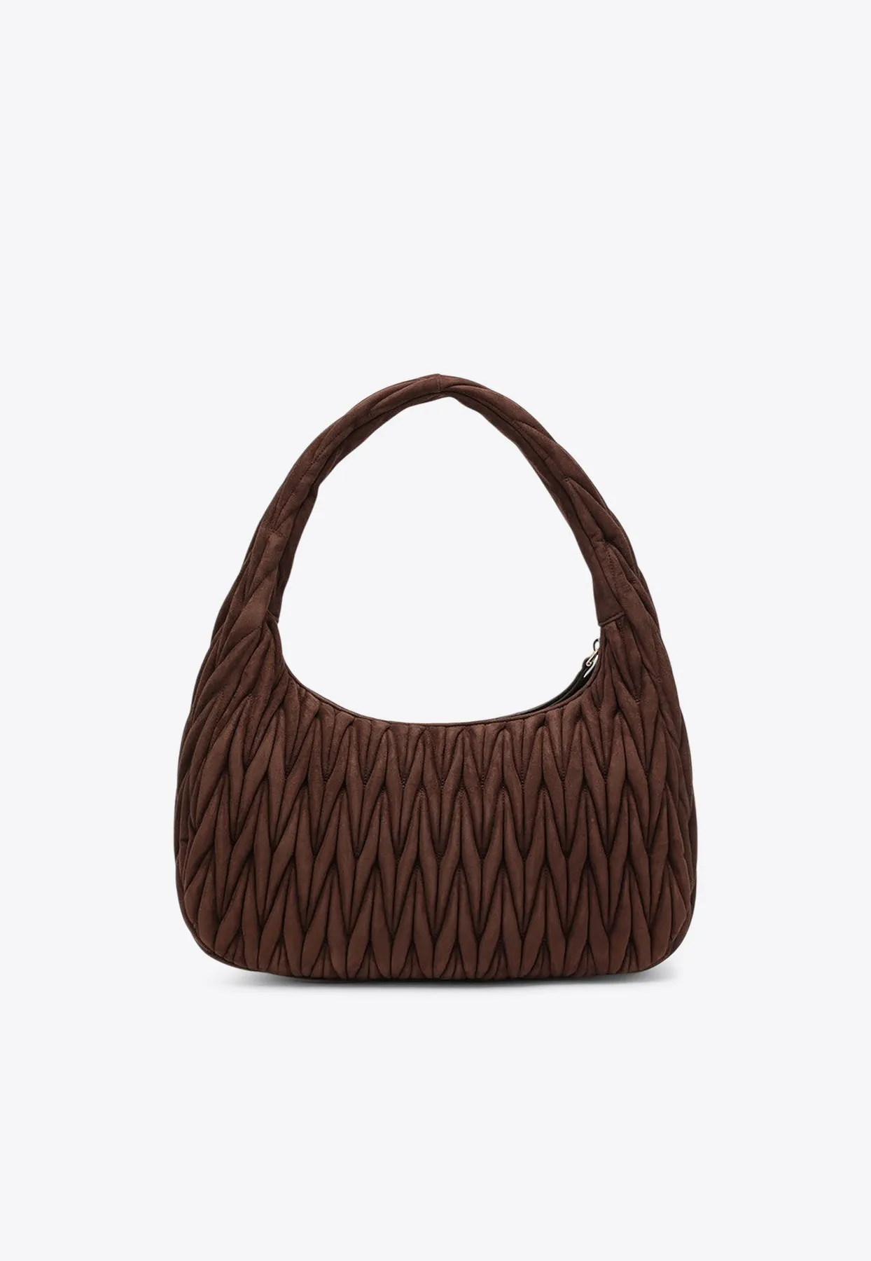 XL Wander Quilted Suede Top Handle Bag