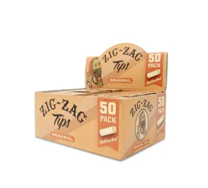 Zig-Zag Original Rolling Tips 50 Tips Per Booklet - (50 Count Display)
