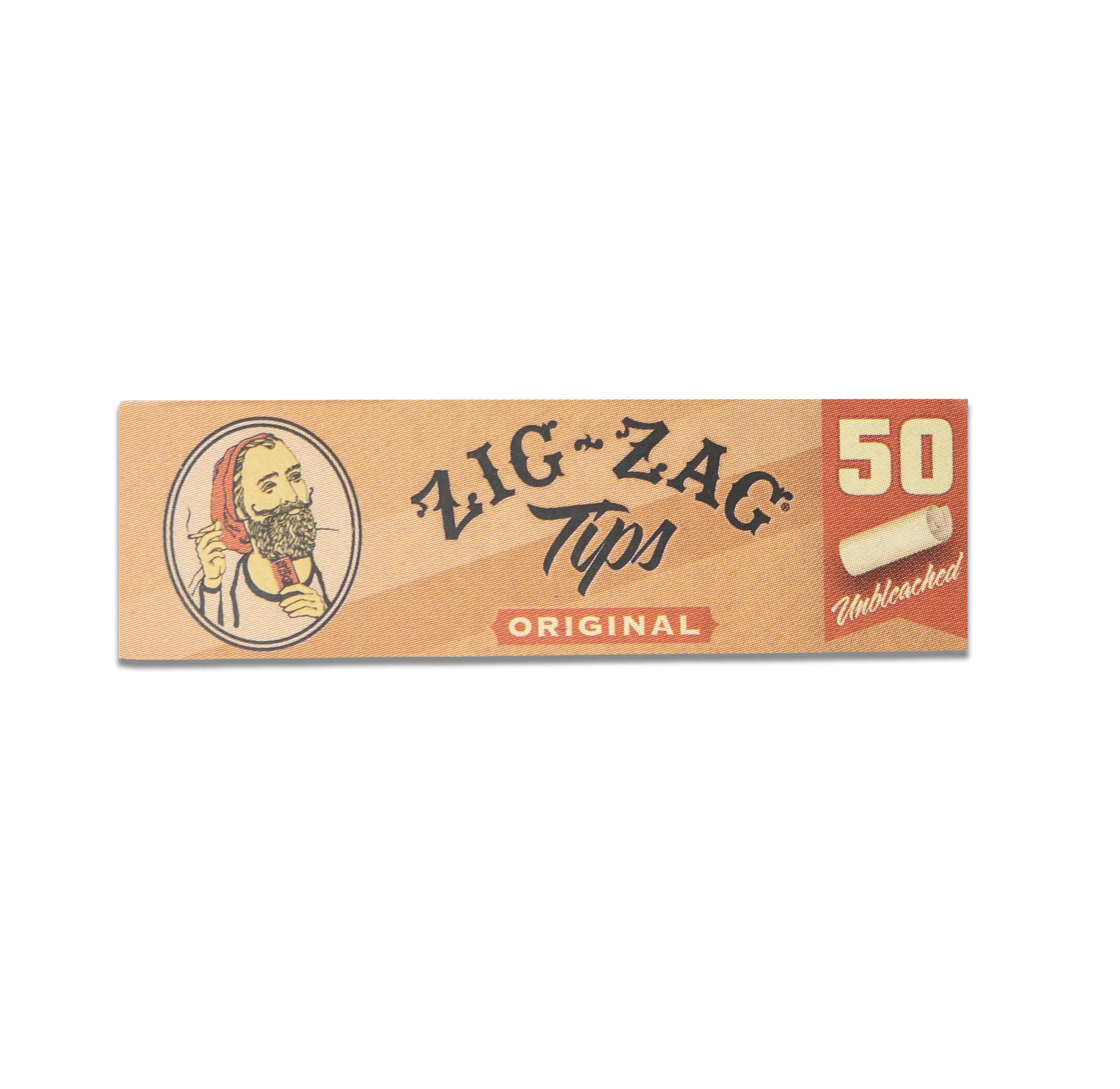 Zig-Zag Original Rolling Tips 50 Tips Per Booklet - (50 Count Display)