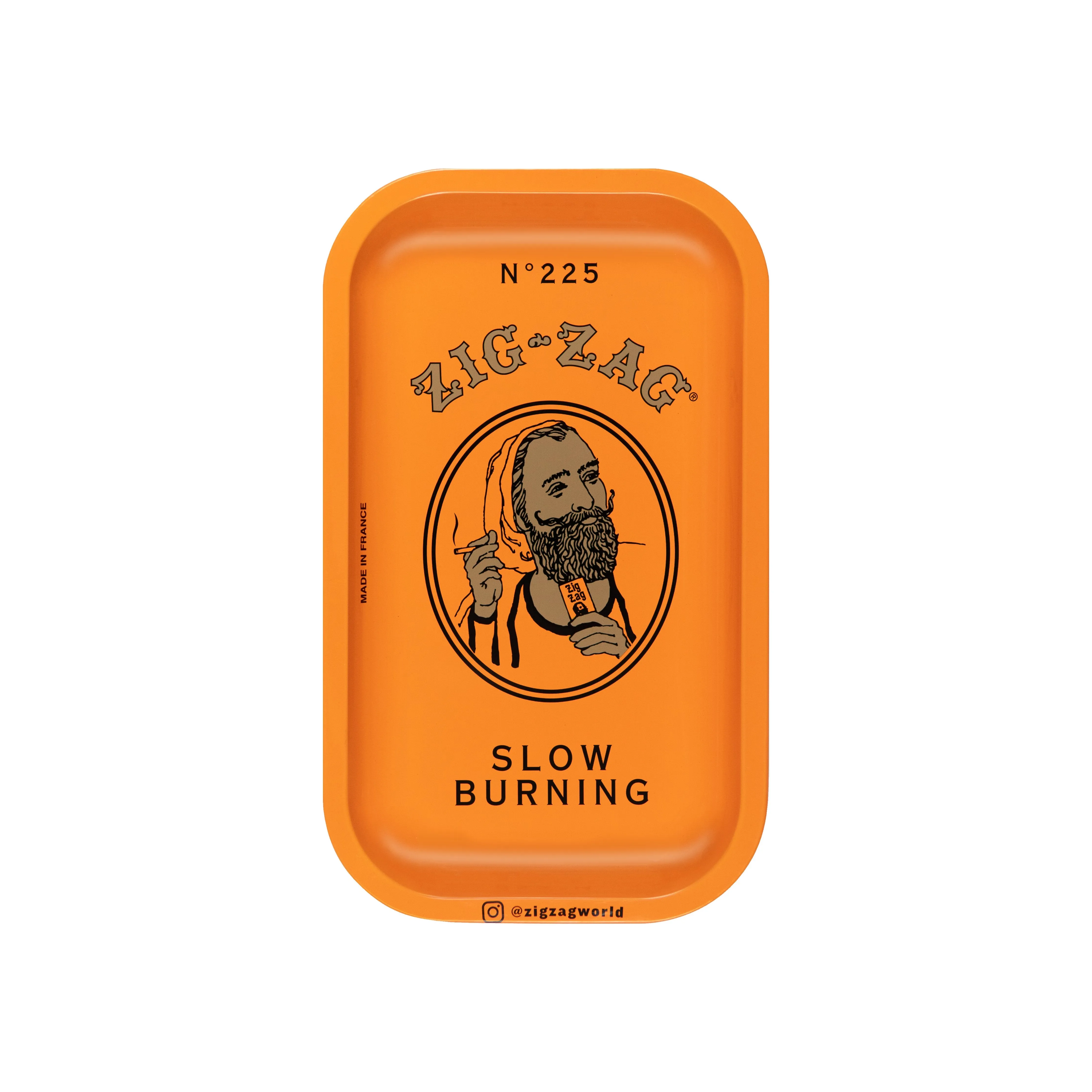 Zig-Zag Small Orange Rolling Tray - (1 Count)