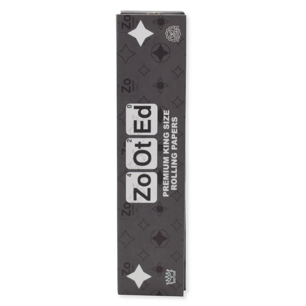 Zooted Brandz King Size Natural Rolling Paper - (24 Count Per Display)